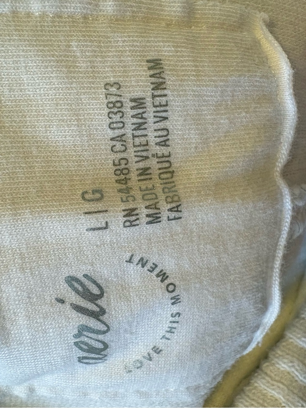Aerie Wonder Textured Oversized V-Neck Waffle Sweatshirt White L - Picture 4 of 5